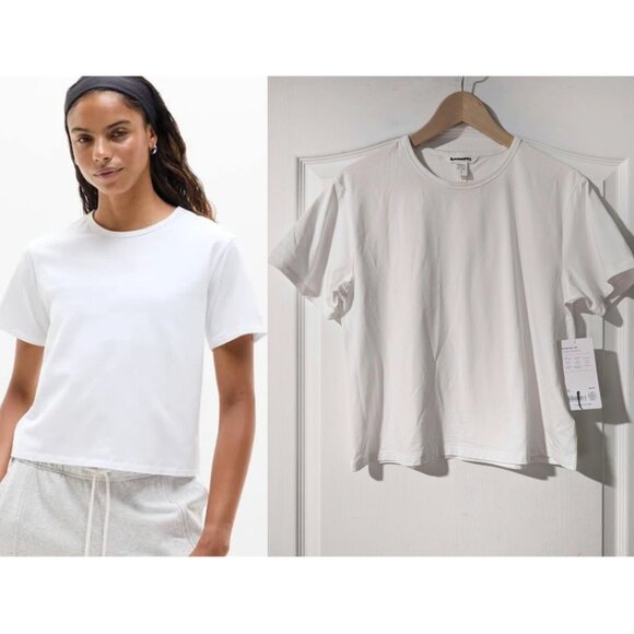 Athleta | Essential Short Sleeve Tee In White - Picture 1 of 14